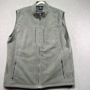 SCOTTEVEST Mens Gray Fleece Multi-Pocket Travel Utility Vest SV-FFM XXL